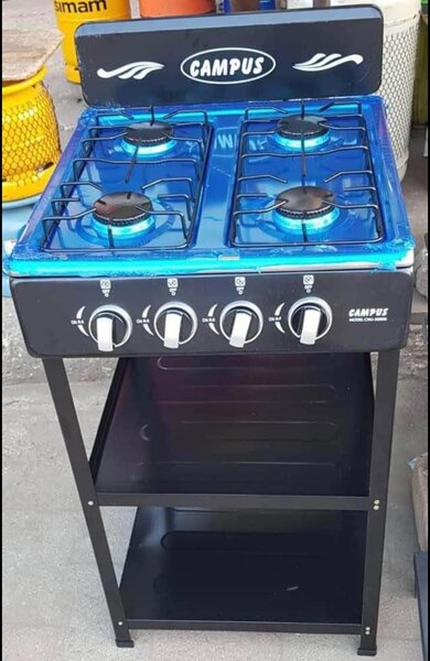 Cuisinière à gaz 4 brûleurs Campus