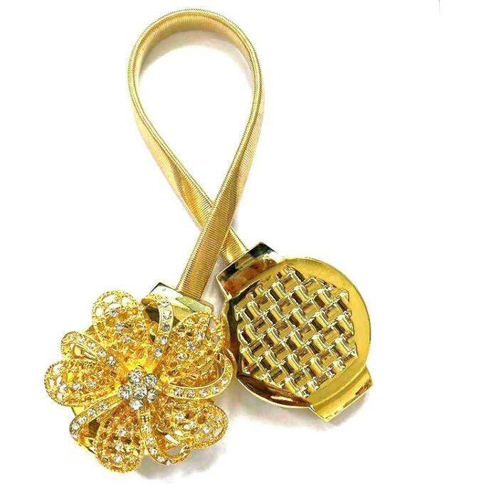 Attache Rideaux Magnetic Dorée