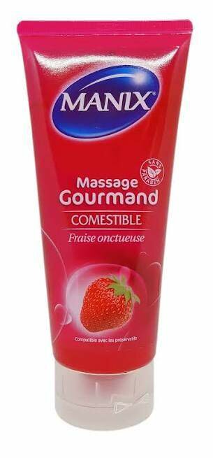 Lubrifiant comestible fraise