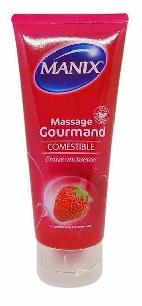 Lubrifiant comestible fraise
