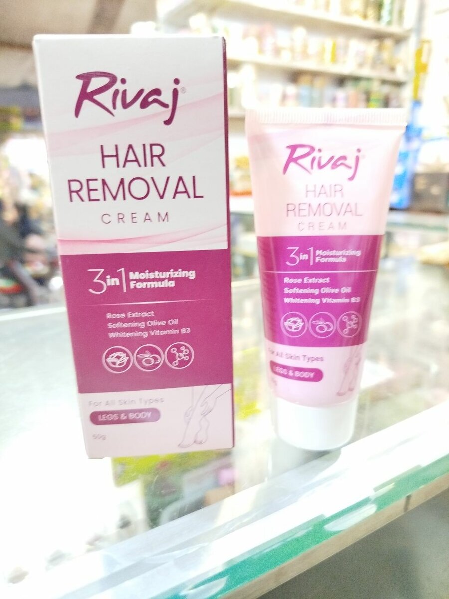 Rivaj Hair Removal Cream 3 in 1 Moisturiser Formula