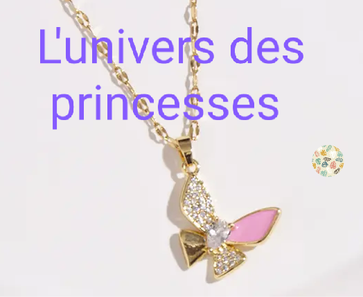 Collier pendentif papillon