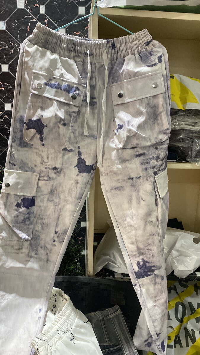 Pantalons cargo camouflage tendance