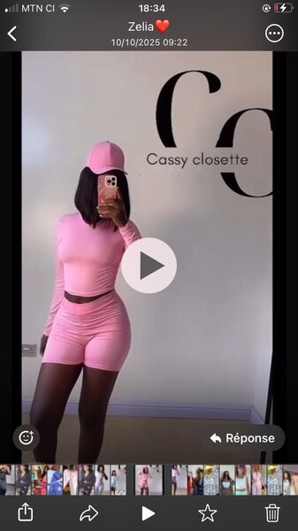 Ensemble sportif rose chic