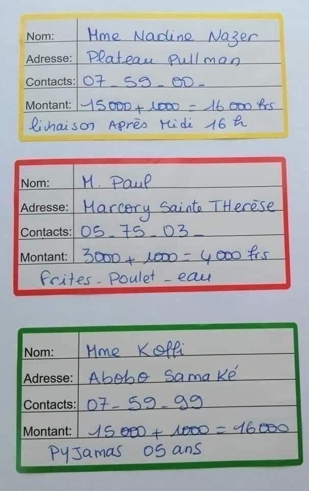 200 étiquettes autocollantes