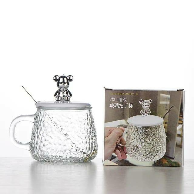 Tasse en verre avec couvercle