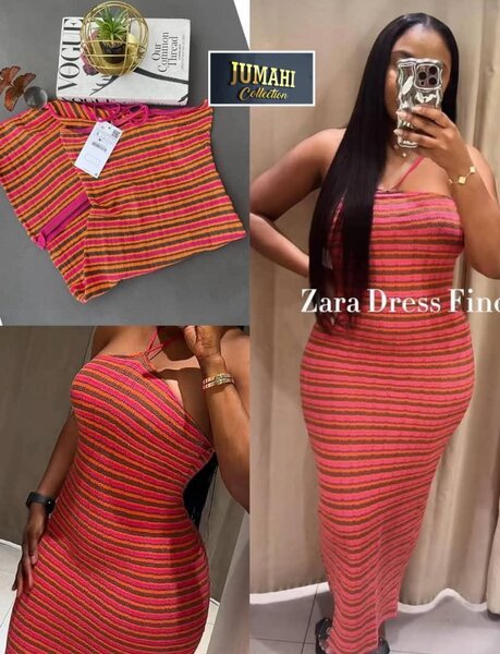 Robe longue rayée été