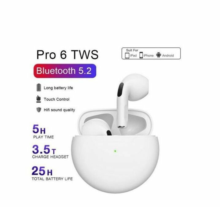 Écouteurs Bluetooth 5.2 PRO 6
