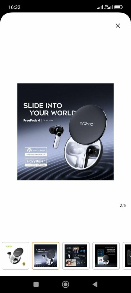 Écouteurs Sans Fil Oraimo FreePods 4