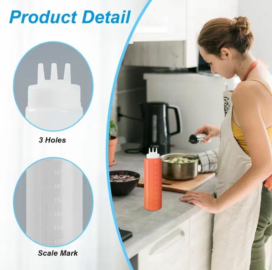 Flacons à Sauce 300ml 3pcs