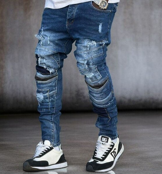 Jeans déchirés tendance homme