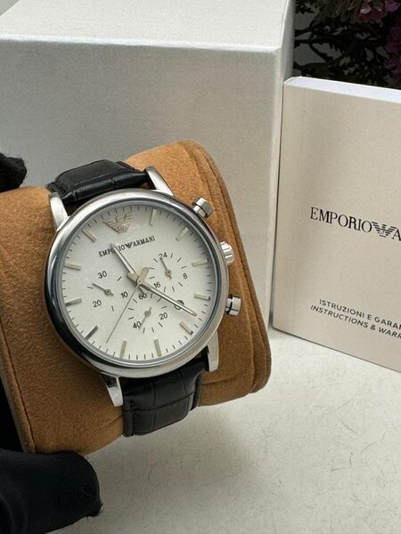 Emporio Armani Leather Watch