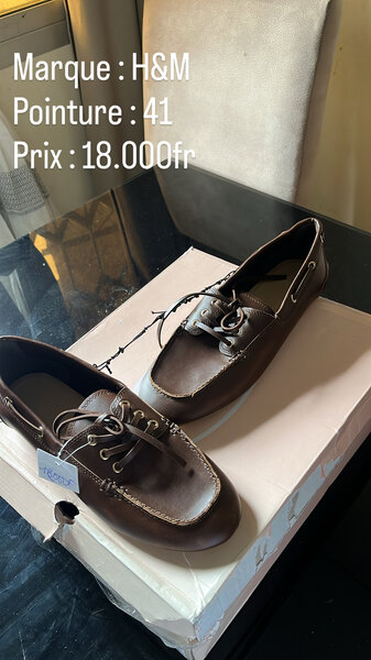 Chaussures bateau H&M marron