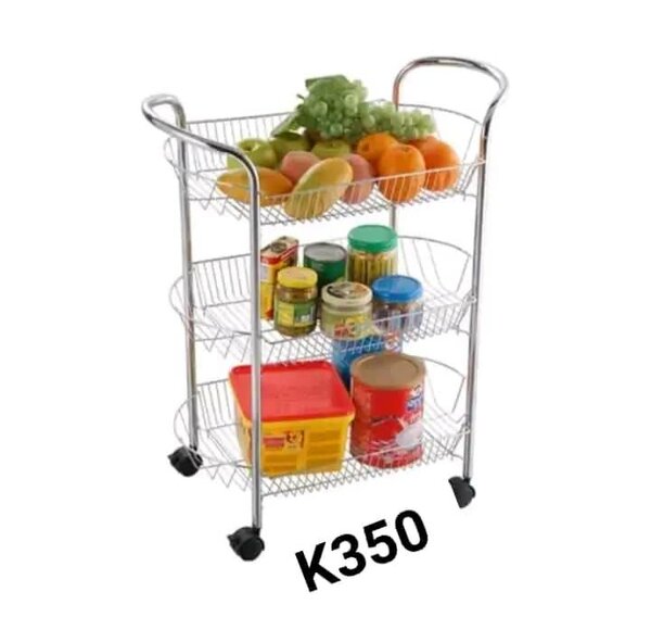 Metal shelf for food storage
