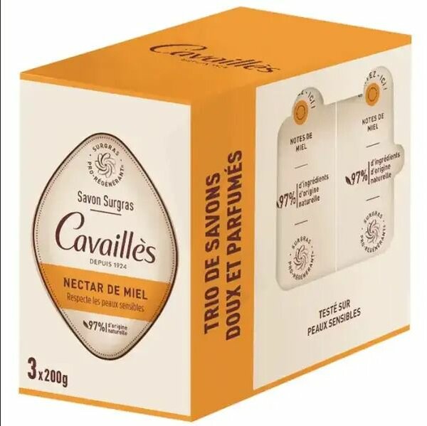Savon Surgras Cavaillès Miel