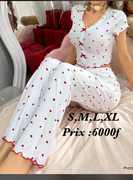 Pyjama Femme Coeur Confort