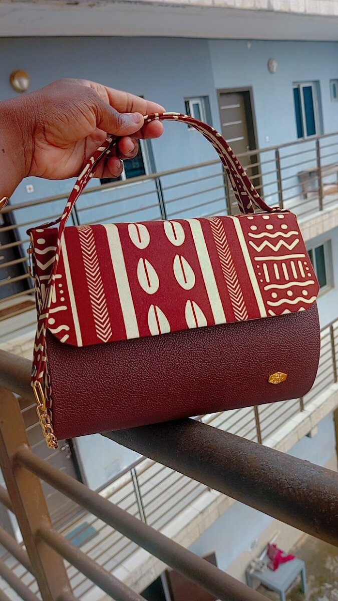 Sac à main motif africain