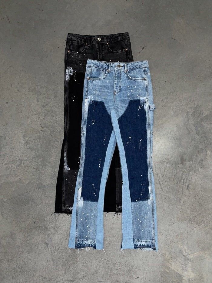 Jeans patchwork tendance