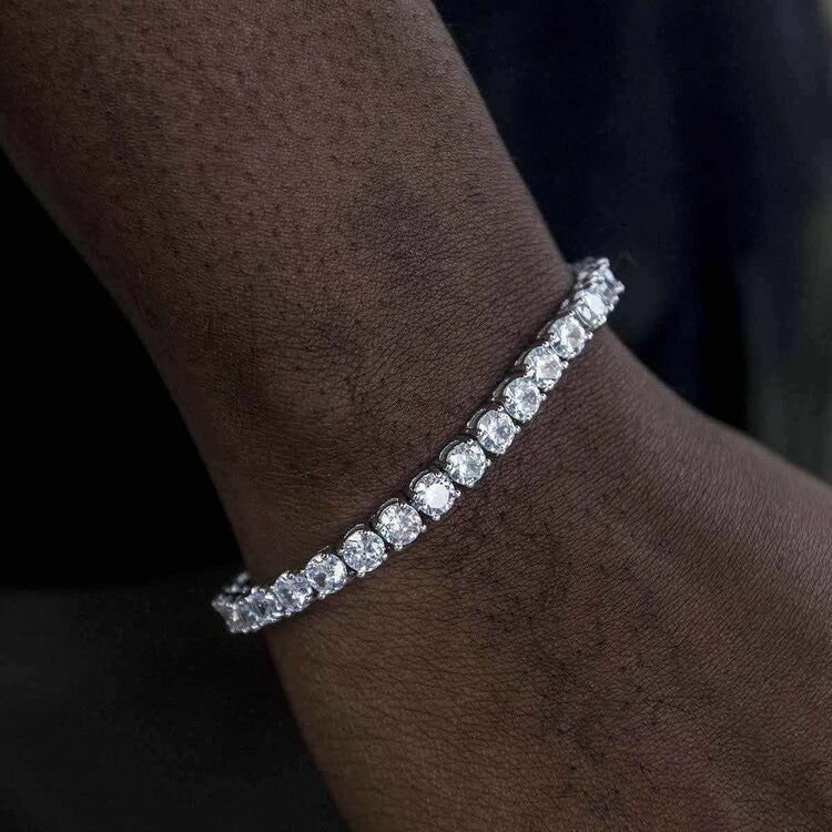 Diamond Tennis Bracelet in White Gold- 4mm