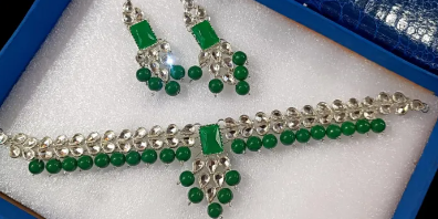 Chaandi Polish Kundan Party Set