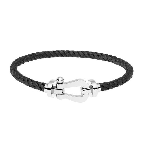 Bracelet en cuir tressé homme