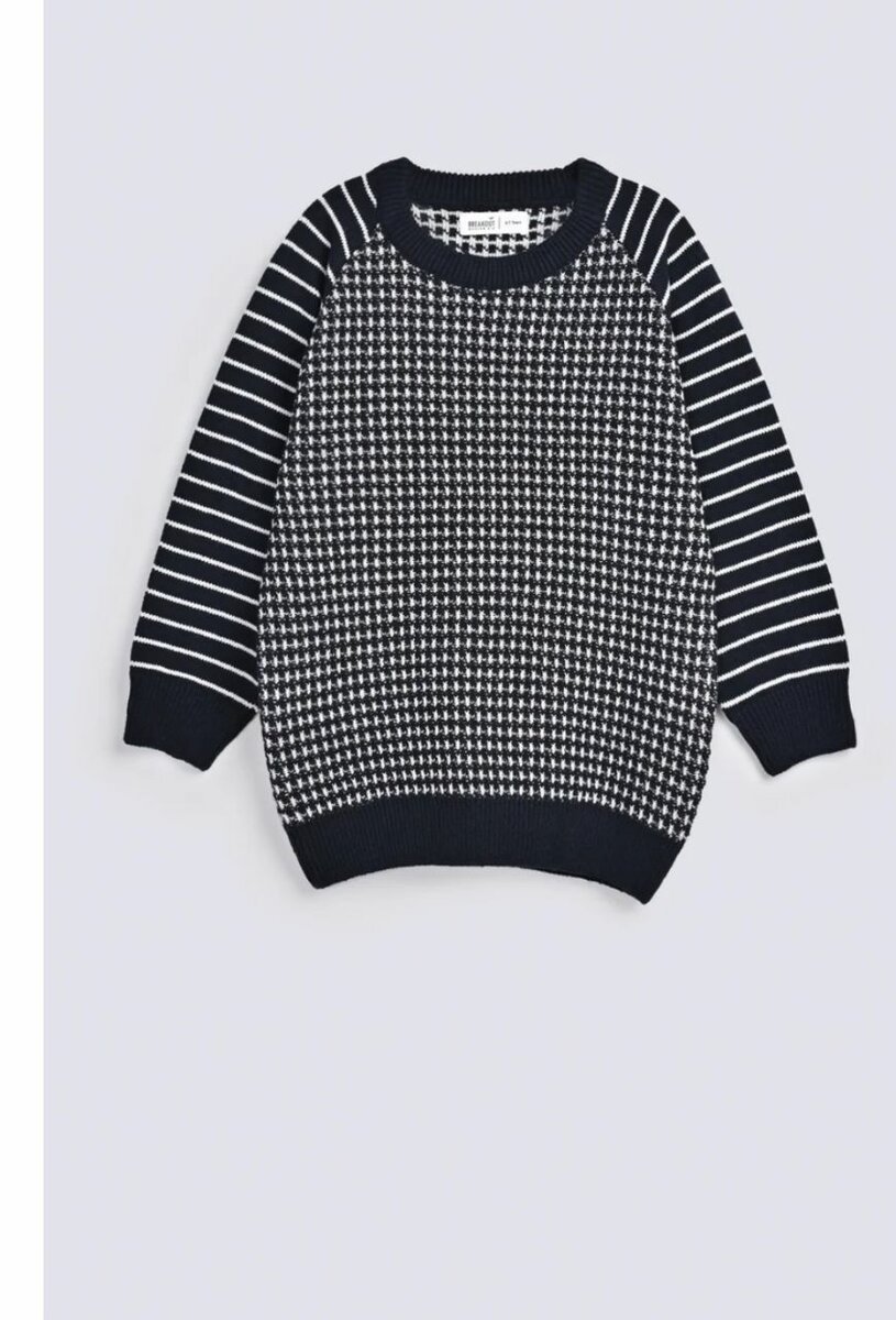 BOYS JACQUARD RAGLAN SLEEVE SWEATER
