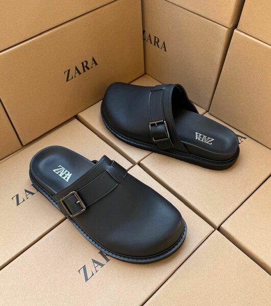 Mules en cuir élégantes