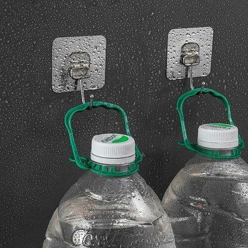 5 Gros crochets mural collant