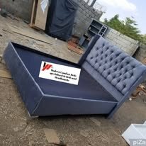 custom made bed with a high base