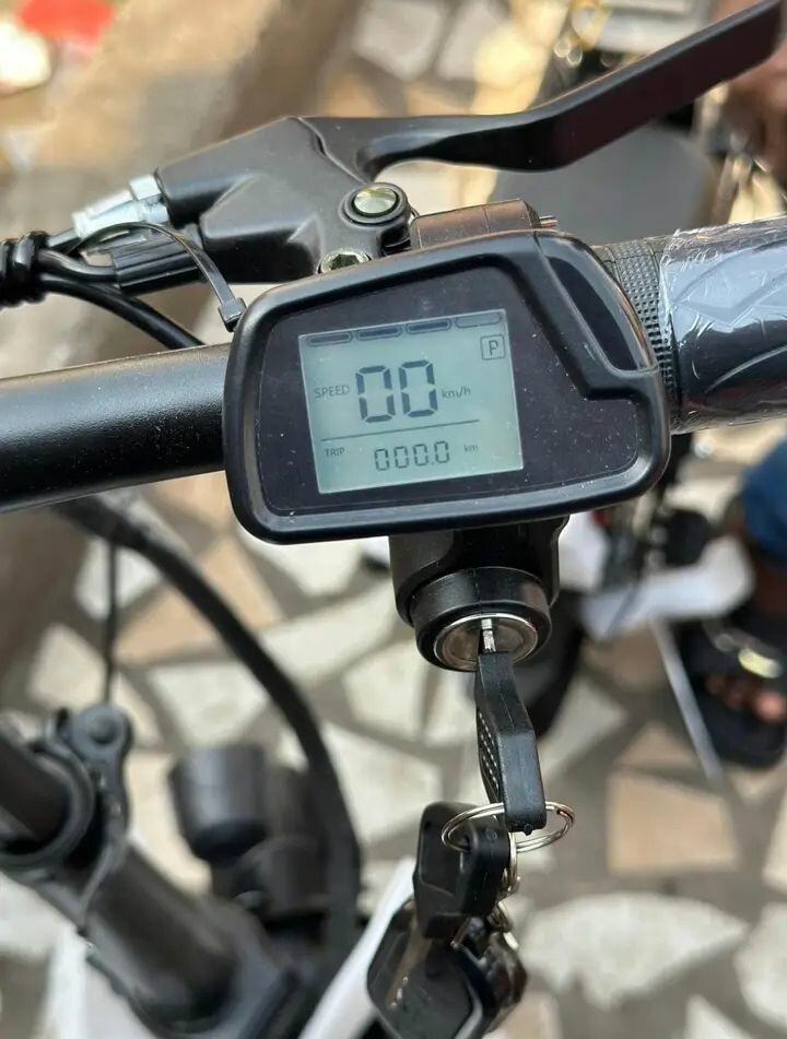 Vélo électrique pliant noir