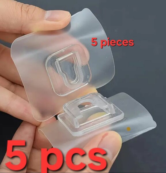 Crochets adhésifs transparents