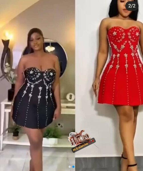 Robe cocktail bustier élégante