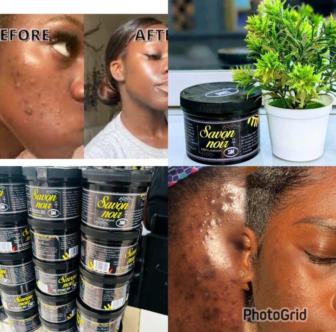 Savon noir naturel visage