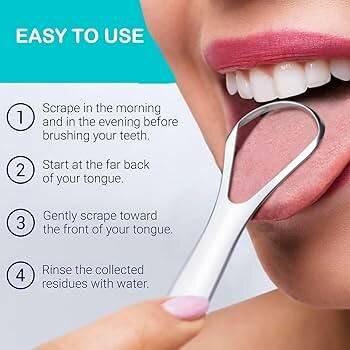 3in1 stainless tongue scraper