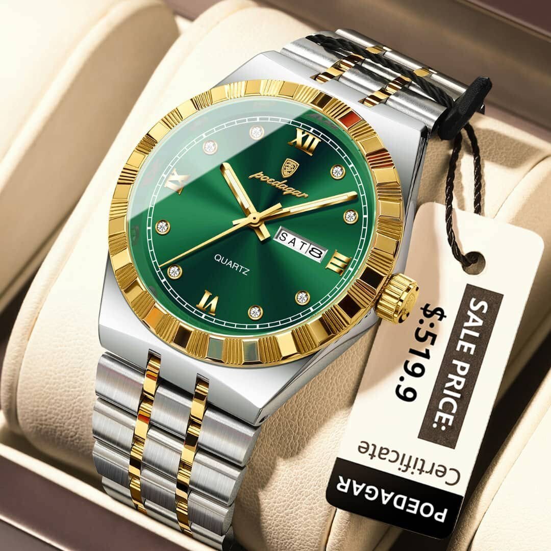 Montre Homme Luxe Verte