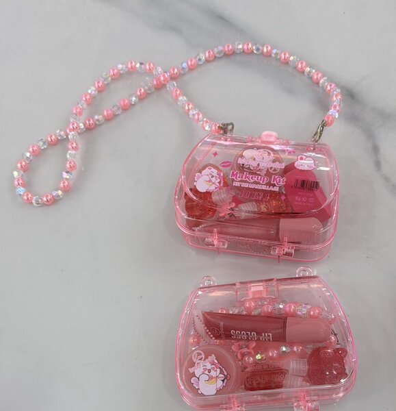 Trousse à Maquillage Transparente Rose