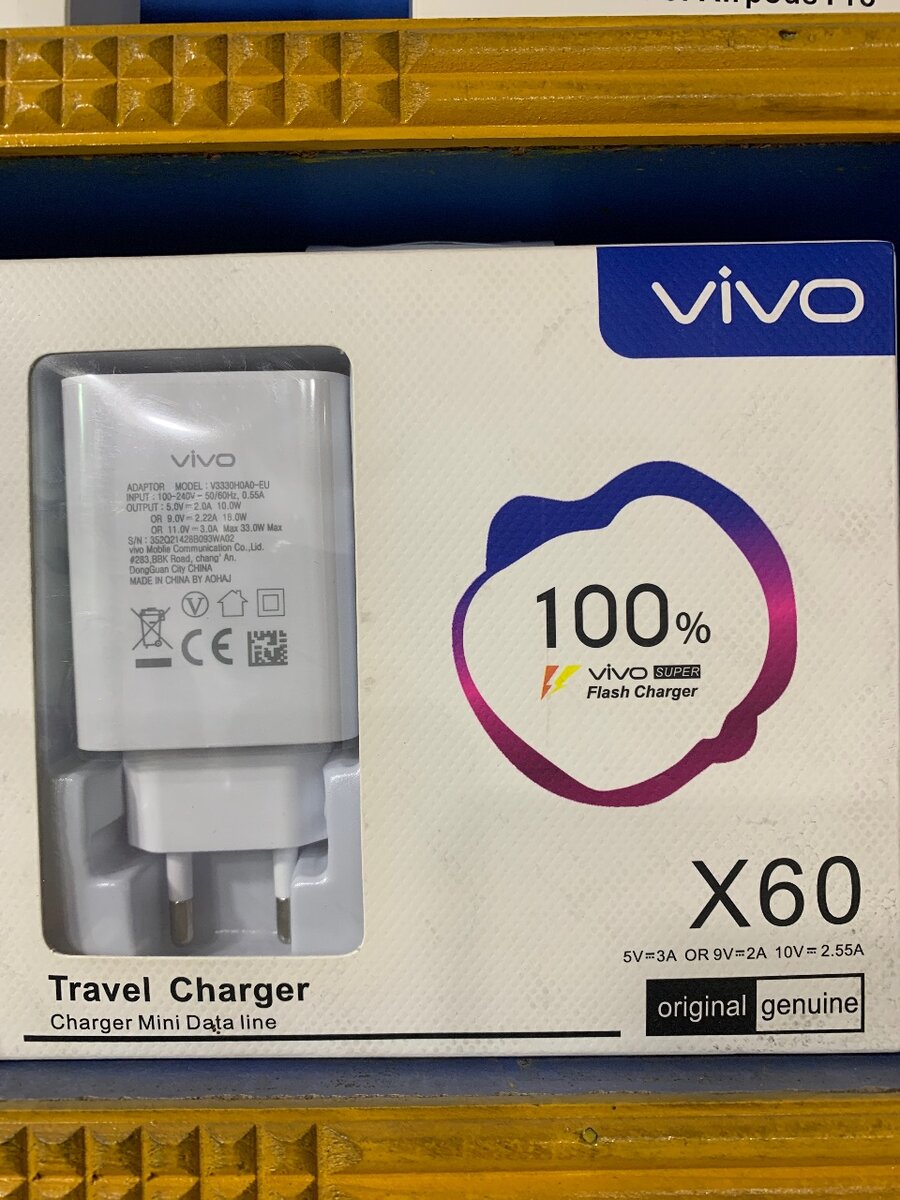 vivo fast charger origial