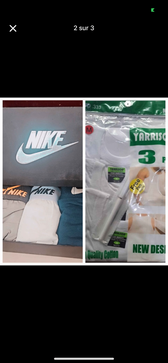 Ensemble boxers et debardeur