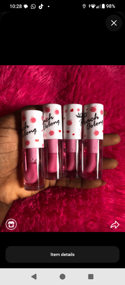 Set of Four Pink Lip Glosses