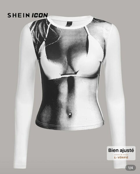 T-shirt manches longues imprimé