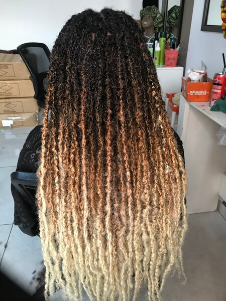 Extensions de cheveux tressés ombrés
