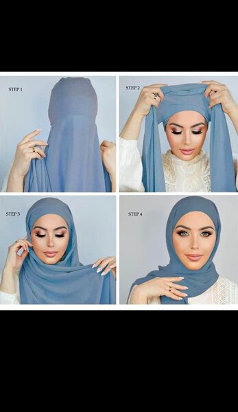 Foulard coller avec chapeau mousseline