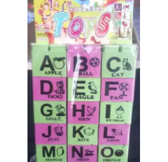 Educational ABC and Counting Blocks For Kids Learning and Education Early Development Toy Set Z