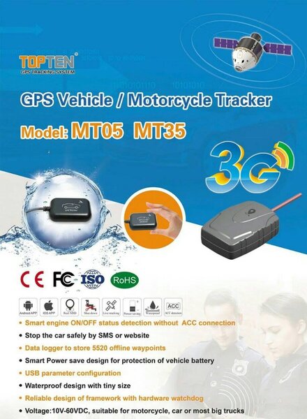 GPS tracker with anti theft stop and resume engine