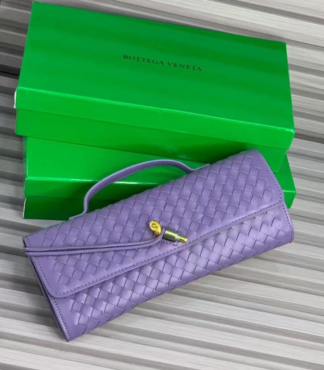 Pochette tressée luxe