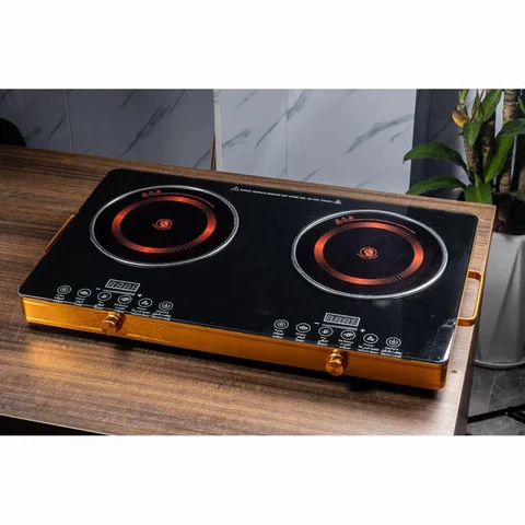 2 Burner Electric Stove Radiant Infrared Cooker