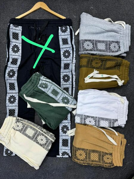 Graphic Patchwork Sweatpants
