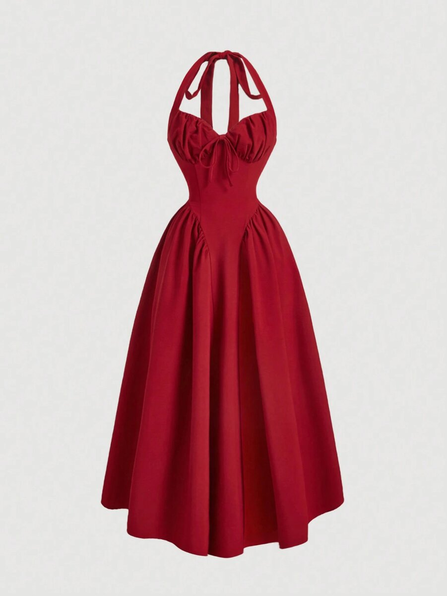 Robe Longue Évasée Chic Femme