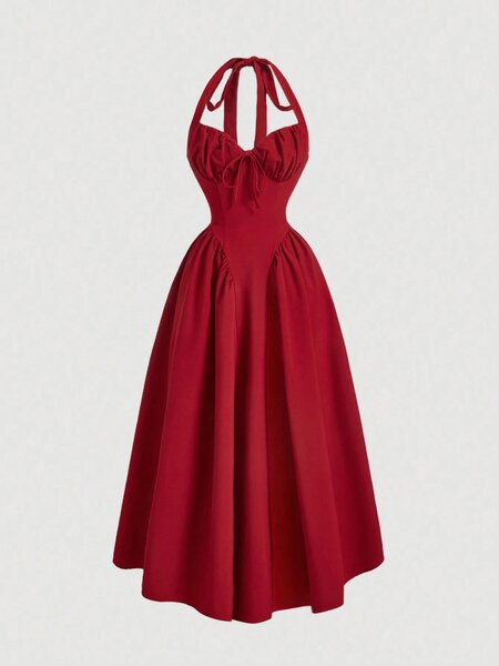 Robe Longue Évasée Chic Femme