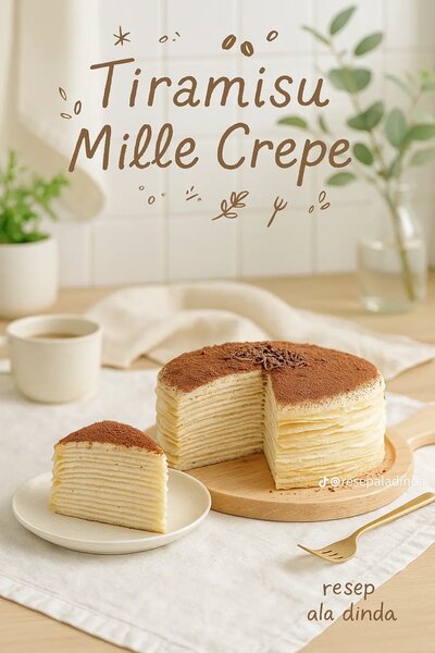 Gâteau Mille Crêpes Délicieux